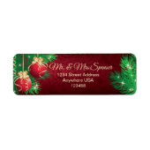 KerstBaubles Pine Stars Etiket (Voorkant)