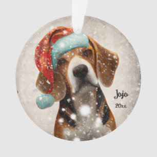 Kerstbeagle, Santa Dog Ornament