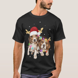 kerstbeagles: Santa Hats Reindeer Dog Ewn T-shirt