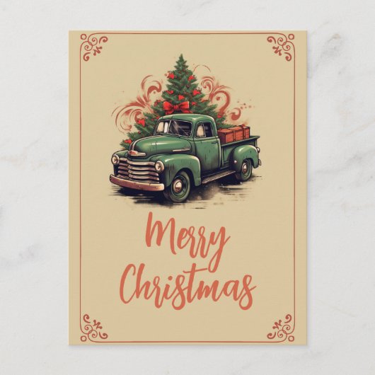 kerstbedekking briefkaart (Voorkant)