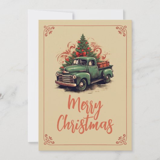 kerstbedekking feestdagenkaart (Voorkant)