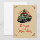 kerstbedekking feestdagenkaart (Voorkant / Achterkant)