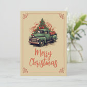 kerstbedekking feestdagenkaart (Staand voorkant)