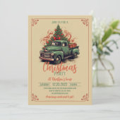 kerstbedekking kaart (Staand voorkant)