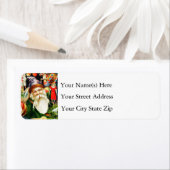 kerstbedekking met kerstboomspeelgoed etiket (Insitu)