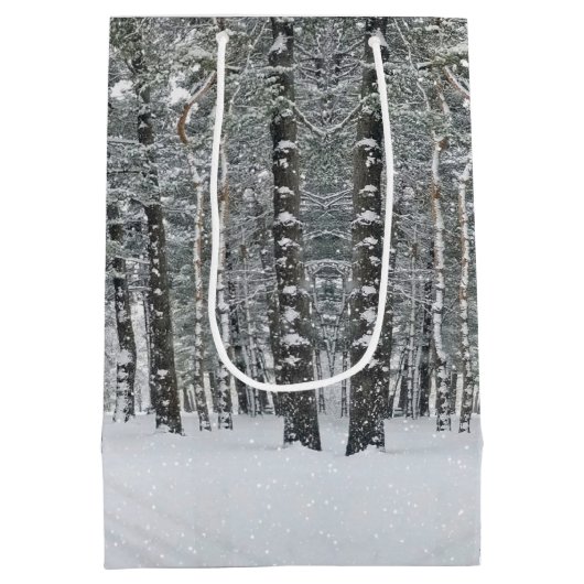 kerstbediende tas met Pet tas Medium Cadeauzakje (Achterkant)