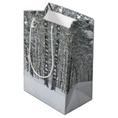 kerstbediende tas met Pet tas Medium Cadeauzakje (Achterkant Gekanteld)