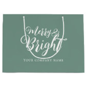 Kerstbedrijf Merry and Bright Groot Cadeauzakje (Voorkant)