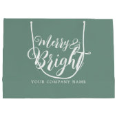 Kerstbedrijf Merry and Bright Groot Cadeauzakje (Achterkant)