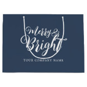 Kerstbedrijf Merry and Bright Groot Cadeauzakje (Voorkant)