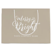 Kerstbedrijf Merry and Bright Groot Cadeauzakje (Voorkant)