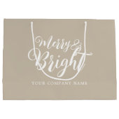 Kerstbedrijf Merry and Bright Groot Cadeauzakje (Achterkant)