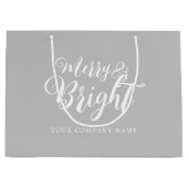 Kerstbedrijf Merry and Bright Grote Cadeautas  (Voorkant)