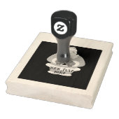 Kerstbeeld tekst Houten Stempel van Rubber (Stempel)