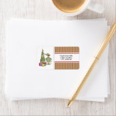 Kerstbeer adres mailinglabels etiket (Insitu)