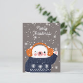 kerstBeer Briefkaart (Staand voorkant)