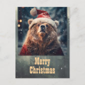 kerstBeer Briefkaart (Voorkant)