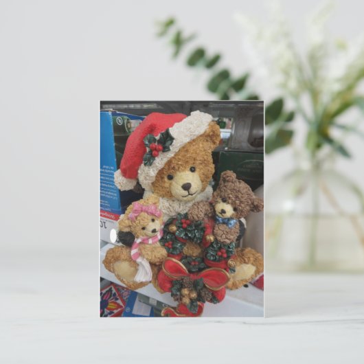 kerstBeer Briefkaart (Staand voorkant)