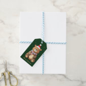 Kerstbeer Cadeaulabel (Met Touw)
