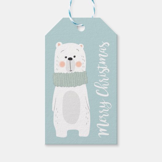 kerstBeer Cadeaulabel (Voorkant)