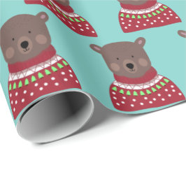 kerstBeer Cadeaupapier