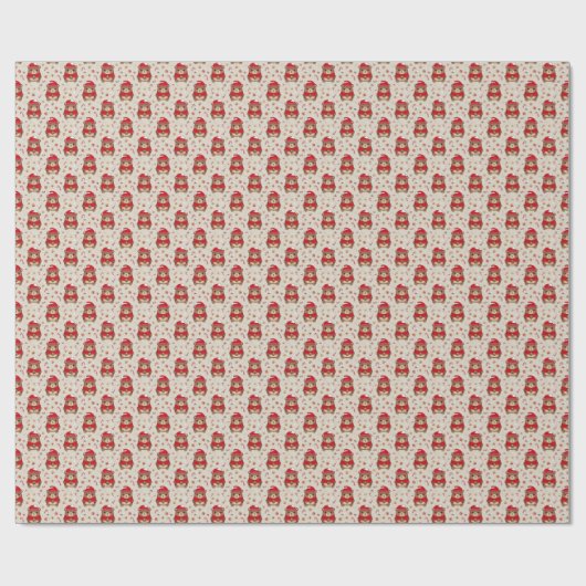 kerstBeer Cadeaupapier (Vlak)