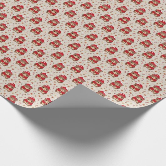 kerstBeer Cadeaupapier (Hoek)