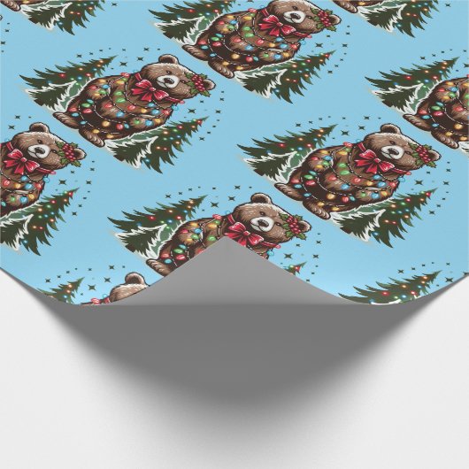 kerstBeer Cadeaupapier (Hoek)