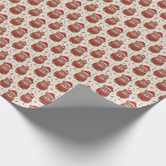 kerstBeer Cadeaupapier (Hoek)