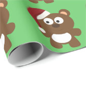 Kerstbeer Cadeaupapier (Rol Hoek)