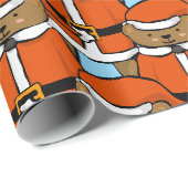 Kerstbeer Cadeaupapier (Rol Hoek)