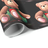 kerstBeer Cadeaupapier (Rol Hoek)