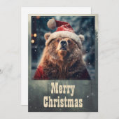 kerstBeer Feestdagenkaart (Voorkant / Achterkant)