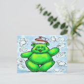 kerstBeer Feestdagenkaart (Staand voorkant)