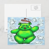 kerstBeer Feestdagenkaart (Voorkant / Achterkant)