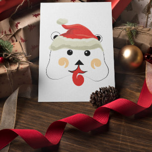 Kerstbeer Feestdagenkaart