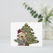 kerstBeer Feestdagenkaart (Staand voorkant)