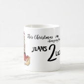 KerstBeer Het veranderen van Jeans voor Leggings Koffiemok (Center)