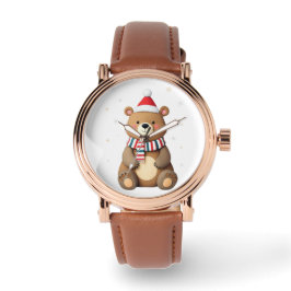 Kerstbeer Horloge