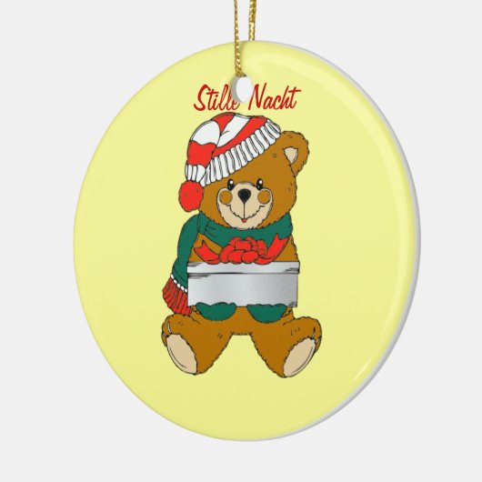 kerstBeer Keramisch Ornament (Links)