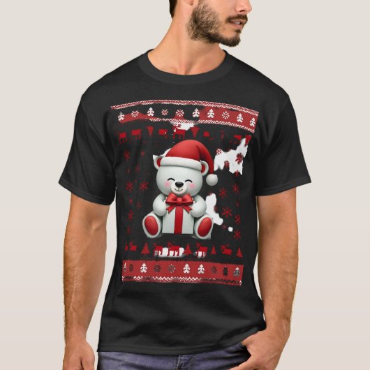 Kerstbeer Kerst (5) T-shirt (Voorkant)