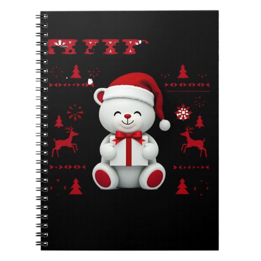 Kerstbeer Kerstmis (2) Notitieboek (Voorkant)