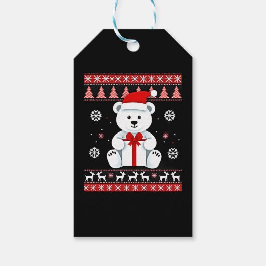 Kerstbeer Kerstmis (5) Cadeaulabel (Voorkant)