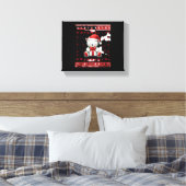 Kerstbeer Kerstmis (5) Canvas Afdruk (Insitu (Slaapkamer))
