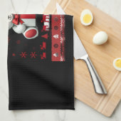 Kerstbeer Kerstmis (5) Theedoek (Quarter Fold)