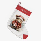 Kerstbeer Kindersok Grote Kerstsok (Voorkant (Hangend))