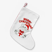 kerstbeer kleine kerstsok (Voorkant (Hangend))