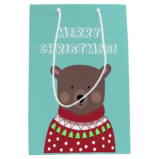 kerstBeer Medium Cadeauzakje (Voorkant)