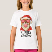 Kerstbeer met bubbels T-shirt (Voorkant)