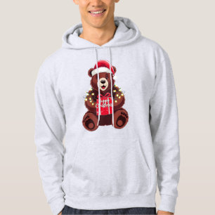 Kerstbeer met Cadeau en Lumières Hoodie